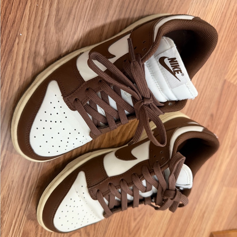 Nike womens Chocolate Brown and Cream Sneakers